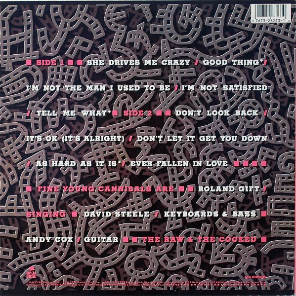 Fine Young Cannibals - The Raw & The Cooked - VG+ LP Record 1989 IRS USA Vinyl - Pop Rock - Shuga Records