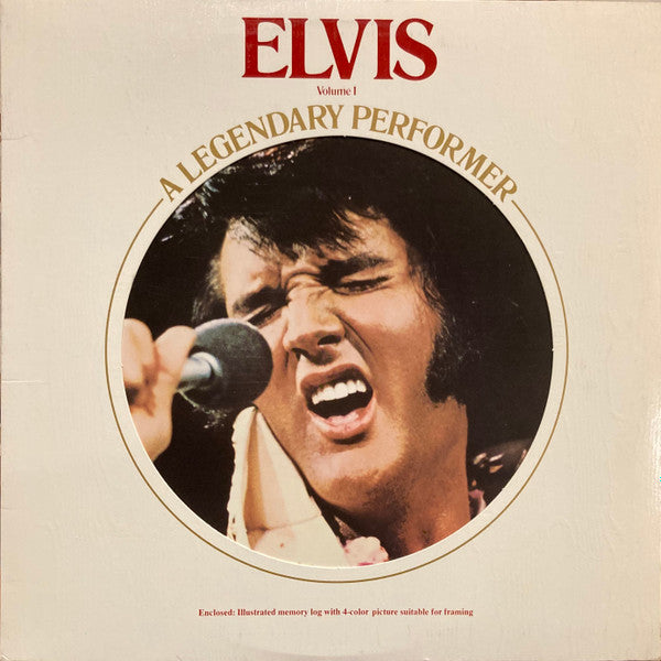 Elvis Presley - A Legendary Performer Volume 1 - VG+ LP Record 1976 RCA USA Vinyl & Book - Rock & Roll / Pop Rock - Shuga Records