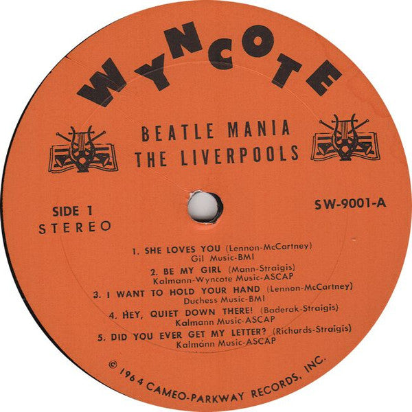The Liverpools – Beatle Mania! In The USA - VG+ 1964 Wyncote USA Vinyl - Pop Rock / Beat - Shuga Records