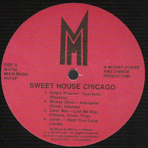 Various - Sweet House Chicago - VG LP Record 1989 M USA Vinyl - Acid House / Chicago House / Deep House - Shuga Records