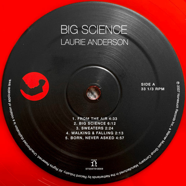 Laurie Anderson - Big Science (1982) - Mint- LP Record 2021 Nonesuch Red Opaque Vinyl & Insert - Art Rock / Electronic / New Age - Shuga Records