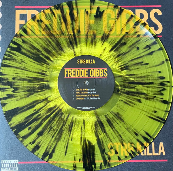 Freddie Gibbs - Str8 Killa (2010) - Mint- LP Record 2021 Mass Appeal Vinyl Me Please Club Edition Yellow & Black Splatter 180 gram & Booklet - Hip Hop - Shuga Records