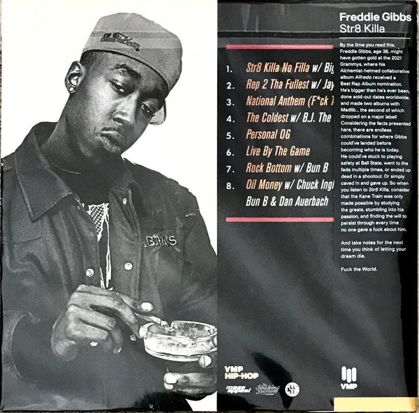 Freddie Gibbs - Str8 Killa (2010) - Mint- LP Record 2021 Mass Appeal Vinyl Me Please Club Edition Yellow & Black Splatter 180 gram & Booklet - Hip Hop - Shuga Records