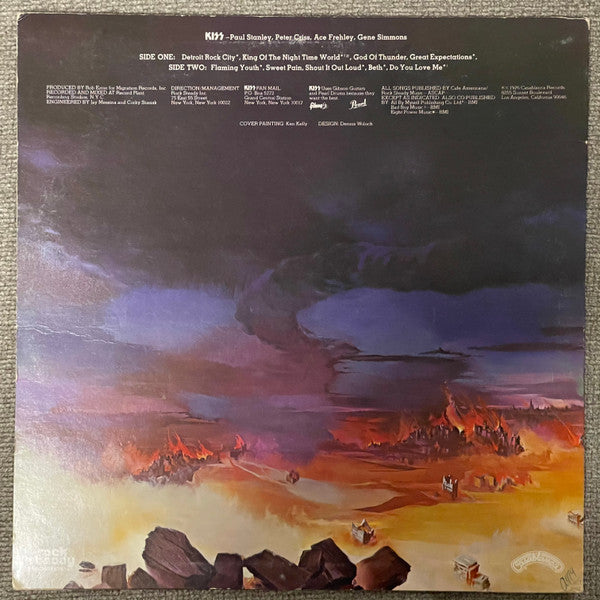 Kiss - Destroyer - VG+ LP Record 1976 Casablanca USA Vinyl, Pitman/Santa Maria, No Filmworks Label - Hard Rock / Glam Rock - Shuga Records