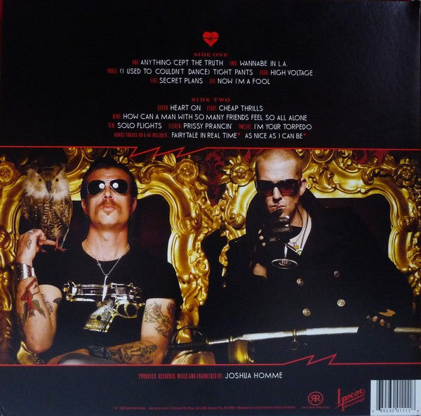 Eagles Of Death Metal - Heart On - VG+ LP Record 2009 Ipecac Rekords Red Vinyl, Insert & 7" - Rock & Roll / Hard Rock - Shuga Records