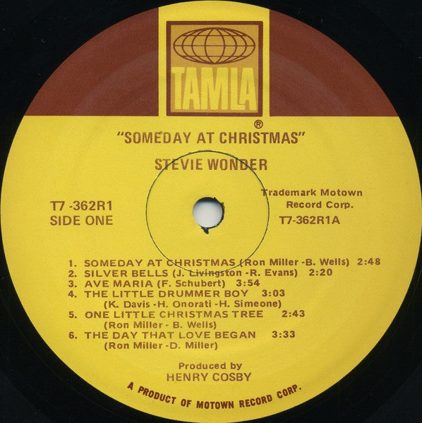Stevie Wonder - Someday At Christmas (1967) - VG+ LP Record 1978 Tamla USA Vinyl - Holiday / Soul / Funk - Shuga Records