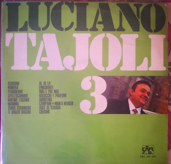 Luciano Tajoli - 3 - VG LP Record 1967 Car Juke Box Italy Vinyl - Italian Pop - Shuga Records
