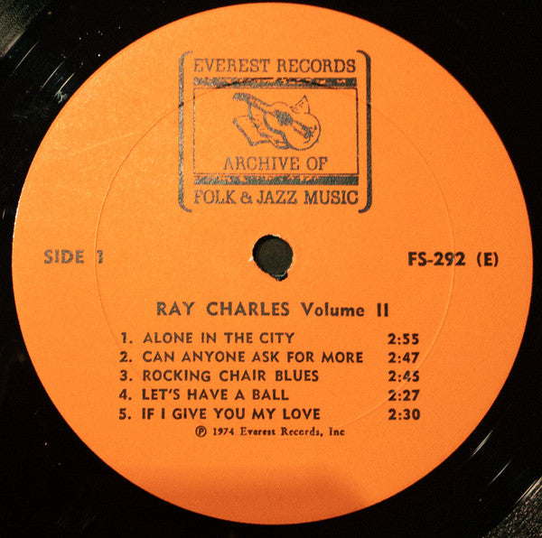 Ray Charles - Ray Charles Volume II - VG+ LP Record 1974 Everest USA Quadraphonic Stereo Vinyl - Rhythm & Blues / Soul / Soul-Jazz - Shuga Records