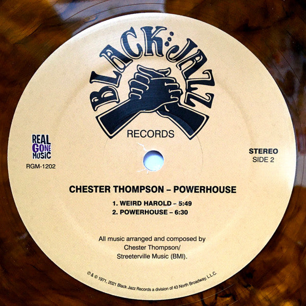 Chester Thompson - Powerhouse (1971) - New LP Record 2021 Real Gone Music Orange with Black Swirl Vinyl - Jazz / Jazz-Funk / Soul-Jazz - Shuga Records