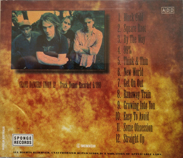 Soul Asylum - Easy To Avoid - VG+ CD 1995 Sponge Records Australia RARE Unofficial - Alternative Rock - Shuga Records