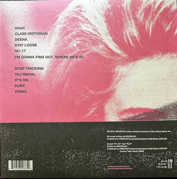 BRONCHO - Just Enough Hip To Be Woman - New LP Record 2014 Dine Alone Music 180 gram Vinyl - Garage Rock / Indie Rock - Shuga Records