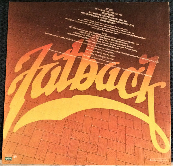 Fatback - On The Floor With Fatback - VG+ LP Record 1982 Spring USA Vinyl - Funk / Disco - Shuga Records