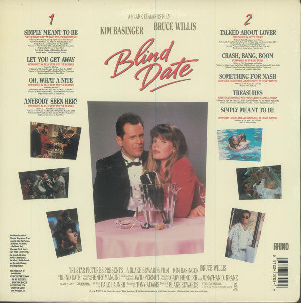 Various - Blind Date (Music From The Motion Picture) - Mint- LP Record 1987 Rhino USA Original Vinyl - Soundtrack - Shuga Records