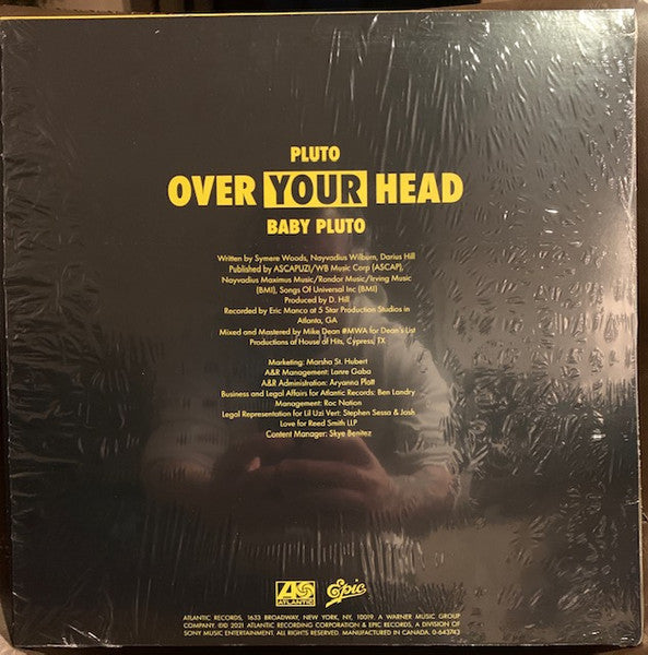 Pluto & Baby Pluto (Future & Lil Uzi Vert) - Over Your Head - Mint- 12" Single Record 2022 Atlantic Violet Vinyl - Hip Hop