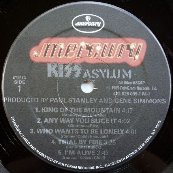 Kiss - Asylum - VG+ LP Record 1985 Mercury USA Vinyl - Hard Rock / Glam / Heavy Metal - Shuga Records
