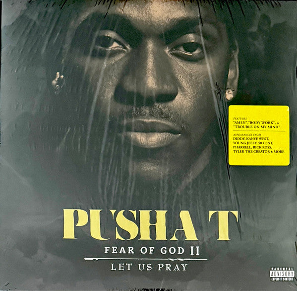 Pusha T - Fear Of God II - Let Us Pray (2011) - Mint- (VG+ cover) 2 LP Record 2019 Mass Appeal Getting Out Our Dreams USA Vinyl & Insert - Hip Hop