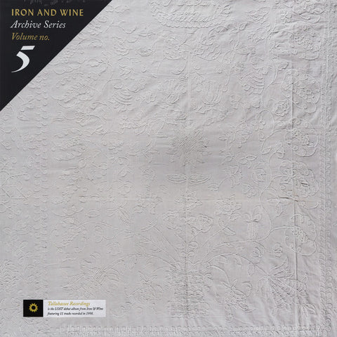 Iron And Wine ‎– Archive Series Volume No. 5 - New LP Record 2021 Sub Pop Spotify Exclusive Clear w/Black & White  Vinyl - Soft Rock / Indie Folk