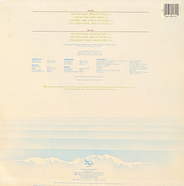 Suzanne Ciani - Seven Waves - Mint- LP Record Finnadar 1982 USA Vinyl - Electronic / Ambient / Experimental - Shuga Records