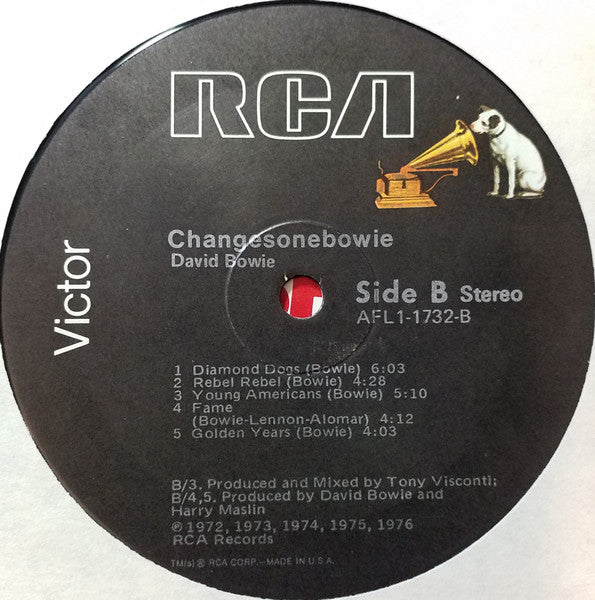 David Bowie - ChangesOneBowie - VG+ LP Record 1976 RCA Original Press USA Vinyl - Classic Rock / Glam Rock - Shuga Records