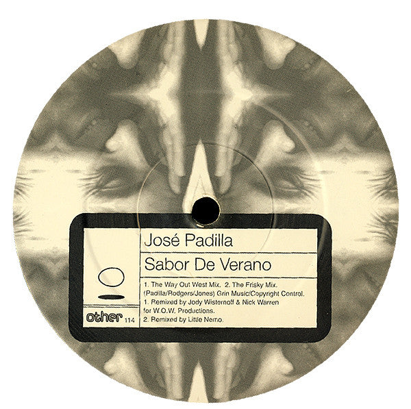 José Padilla – Still Waters / Sabor De Verano - VG+ 12" Single Record 1995 Other UK Vinyl - House / Downtempo - Shuga Records
