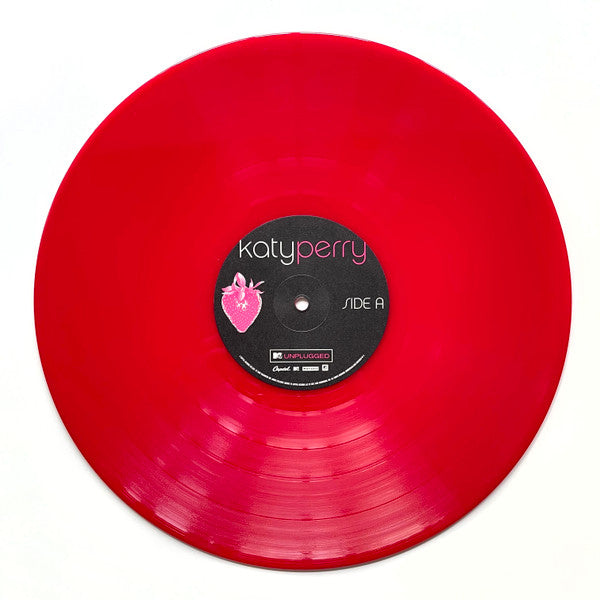 Katy Perry - MTV Unplugged (2009) - Mint- LP Record 2021 Capitol USA Red Vinyl & Insert - Pop Rock / Acoustic - Shuga Records