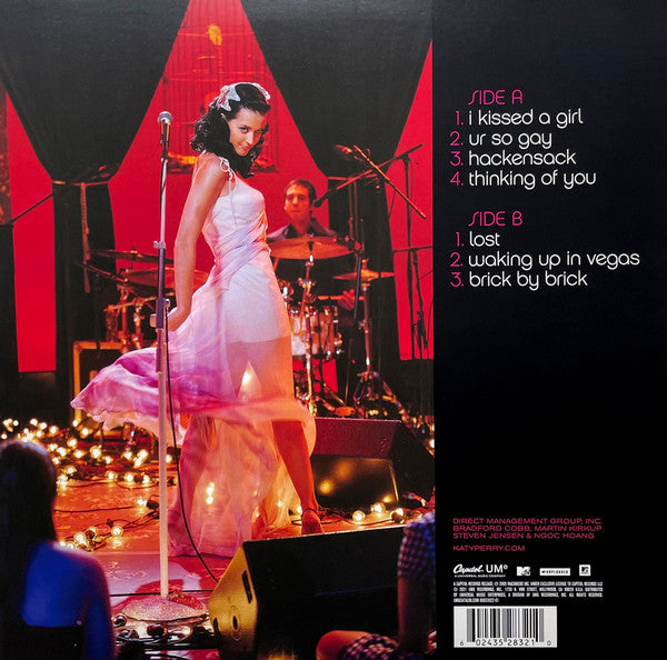 Katy Perry - MTV Unplugged (2009) - Mint- LP Record 2021 Capitol USA Red Vinyl & Insert - Pop Rock / Acoustic - Shuga Records