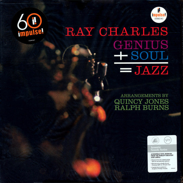 Ray Charles - Genius + Soul = Jazz (1961) - Mint- LP Record 2021 Impulse!‎ Verve 180 gram Vinyl - Jazz / Soul-Jazz - Shuga Records