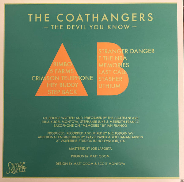 The Coathangers - The Devil You Know - New LP Record 2021 Suicide Squeeze Lithium Dream Tri-Color Vinyl & Download - Garage Punk / Punk Rock - Shuga Records