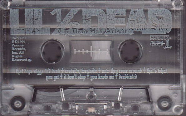 Lil ½ Dead - The Dead Has Arisen - VG+ Cassette 1994 Priority USA Tape - Hip Hop - Shuga Records