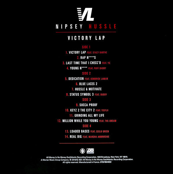 Nipsey Hussle ‎– Victory Lap - Mint- 2 LP Record 2018 Atlantic Walmart Exclusive Gold Vinyl - Hip Hop - Shuga Records