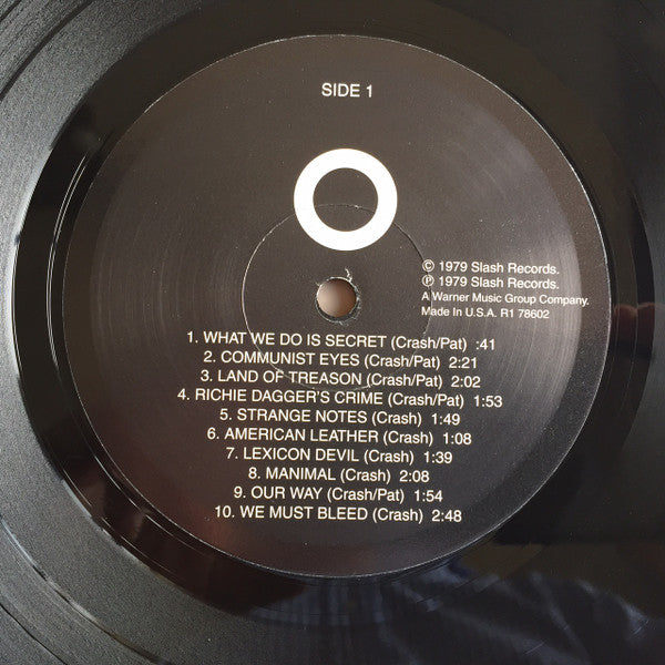 Germs - (GI) (1979) - VG LP Record 2005 Rhino USA 180 gram Vinyl & Insert - Punk Rock / Grail - Shuga Records