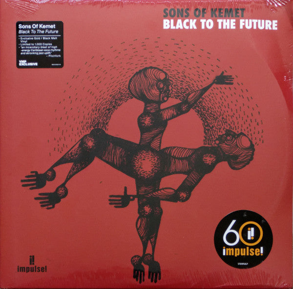 Sons Of Kemet - Black To The Future - Mint- 2 LP Record 2021 Impulse! Gold & Black Melt Vinyl & Numbered - Jazz / Afrobeat - Shuga Records