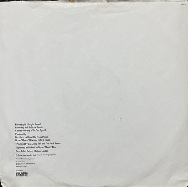 DJ Jazzy Jeff & The Fresh Prince - He's The DJ, I'm The Rapper - VG+ 2 LP Record 1988 Jive Original Vinyl & Matching Inners - Hip Hop