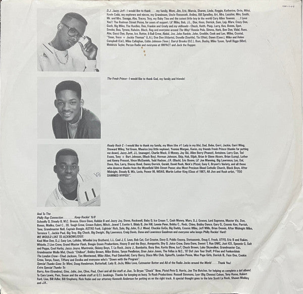 DJ Jazzy Jeff & The Fresh Prince - He's The DJ, I'm The Rapper - VG+ 2 LP Record 1988 Jive Original Vinyl & Matching Inners - Hip Hop