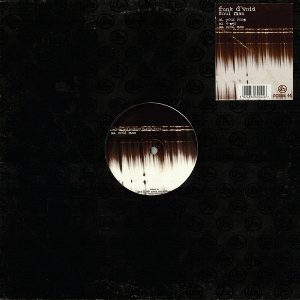Funk D'Void – Soul Man - VG+ 12" Single Record 1996 Soma Quality UK Vinyl - Techno / Tech House - Shuga Records