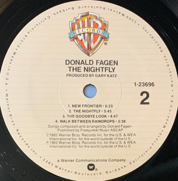 Donald Fagen - The Nightfly - VG LP Record 1982 Warner USA Original Vinyl - Pop Rock / Jazz / Fusion - Shuga Records