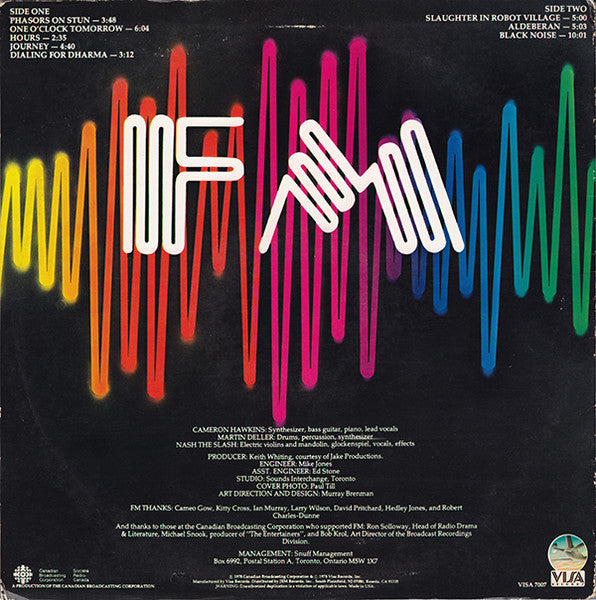 FM - Black Noise - Mint- LP Record (VG cover) 1976 Visa USA Vinyl - Prog Rock - Shuga Records