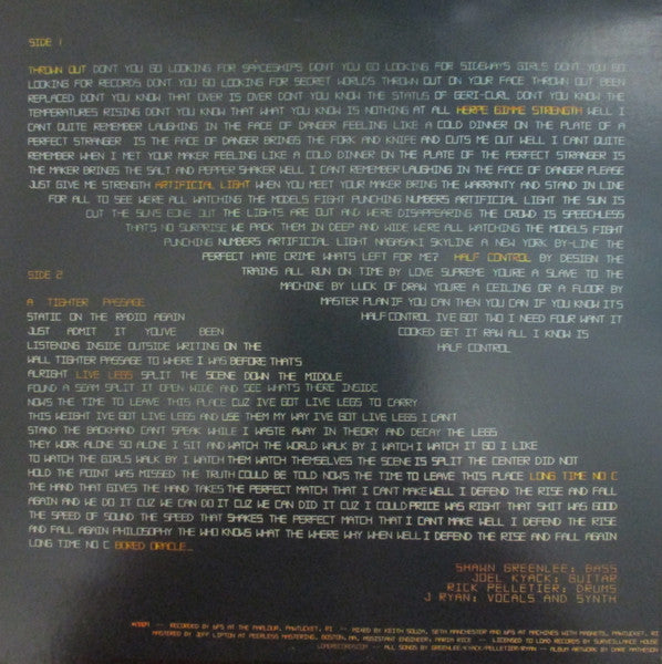 Six Finger Satellite - Half Control - New LP Record 2009 Load USA Vinyl - Noise / Experimental / Post-Punk - Shuga Records