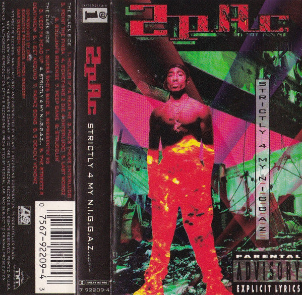 2Pac - Strictly 4 My N.I.G.G.A.Z. - VG+ Cassette 1993 Interscope USA Original Tape - Hip Hop - Shuga Records