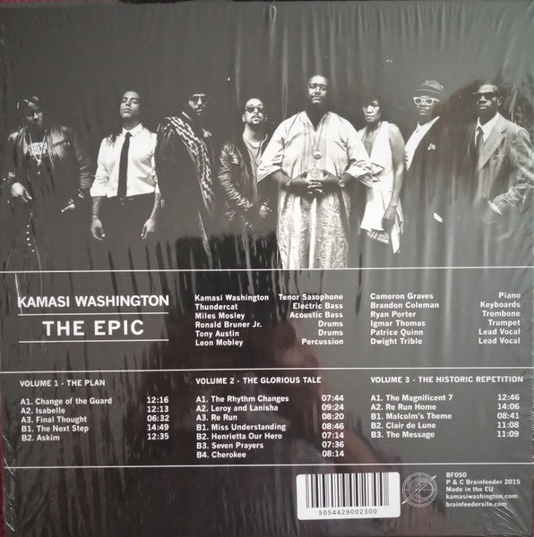 Kamasi Washington ‎– The Epic (2015) - New 3 LP Record Box Set 2021 Brainfeeder 180 gram Vinyl, Posters & Download - Jazz / Fusion / Psychedelic