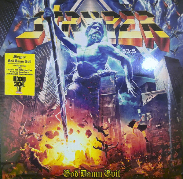 Stryper – God Damn Evil (2018) - Mint- LP Record Store Day 2021 Frontiers Music SRL Turquoise 180 gram Vinyl - Hard Rock / Heavy Metal - Shuga Records