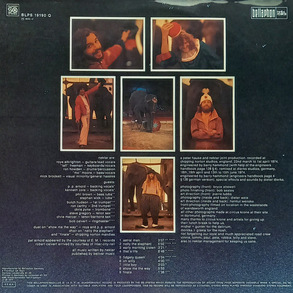 Nektar - Down To Earth - VG+ LP Record 1975 Bacillus Bellaphon Germany Vinyl - Prog Rock / Symphonic Rock / Psychedelic Rock - Shuga Records