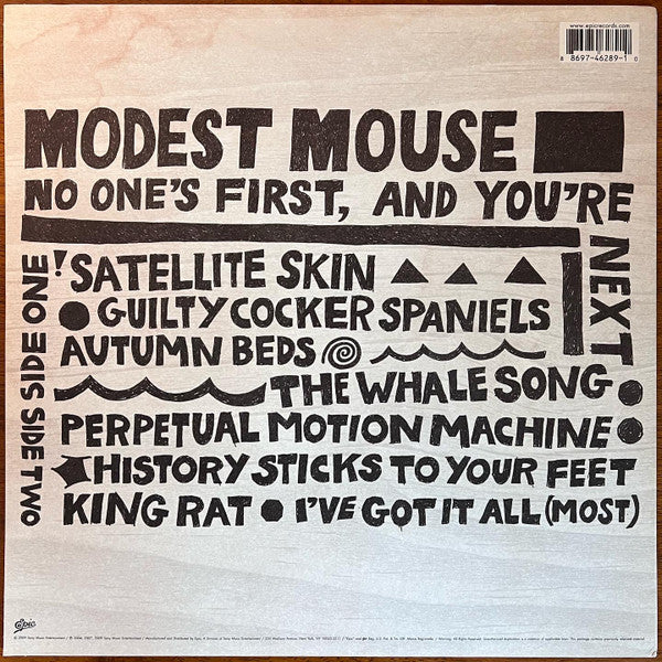 Modest Mouse - No One's First & You're Next - New EP Record 2009 Epic USA Vinyl - Indie Rock - Shuga Records