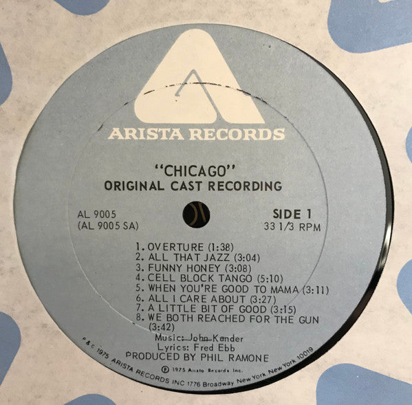 Original Cast - Chicago (A Musical Vaudeville) - VG+ LP Record 1975 Arista USA Original Vinyl - Cabaret / Musical - Shuga Records