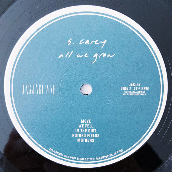 S. Carey - All We Grow - New LP Record 2010 Jagjaguwar Vinyl & Download - Indie Rock / Folk Rock - Shuga Records