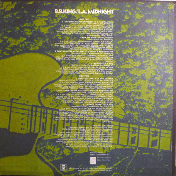 B.B. King - L.A. Midnight - VG+ LP Record 1971 ABC Stereo USA Original Press Vinyl - Blues - Shuga Records