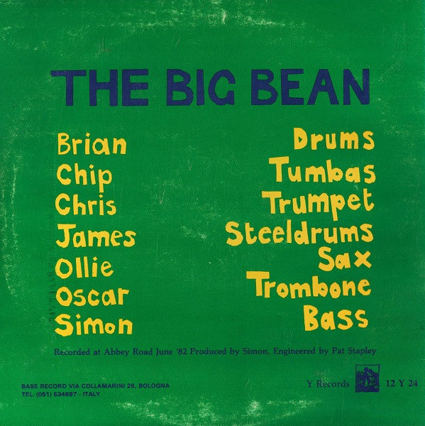 Pigbag - The Big Bean - Mint- EP Record 1982 Base Y Italy Vinyl - Electronic / Leftfield / Free Funk / Disco - Shuga Records