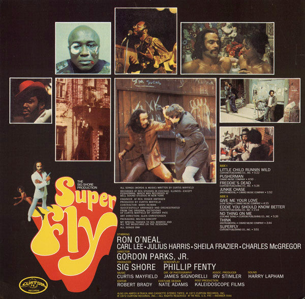 Curtis Mayfield - Super Fly (1972) - VG+ LP Record 2008 Curtom USA 180 gram Vinyl - Soul / Funk / Soundtrack - Shuga Records