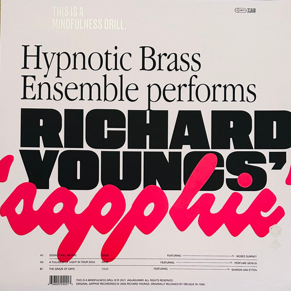 Hypnotic Brass Ensemble - This Is A Mindfulness Drill - Mint- LP Record 2021 Jagjaguwar Black & White Vinyl, Insert & Download - Jazz / Pop / Soul - Shuga Records