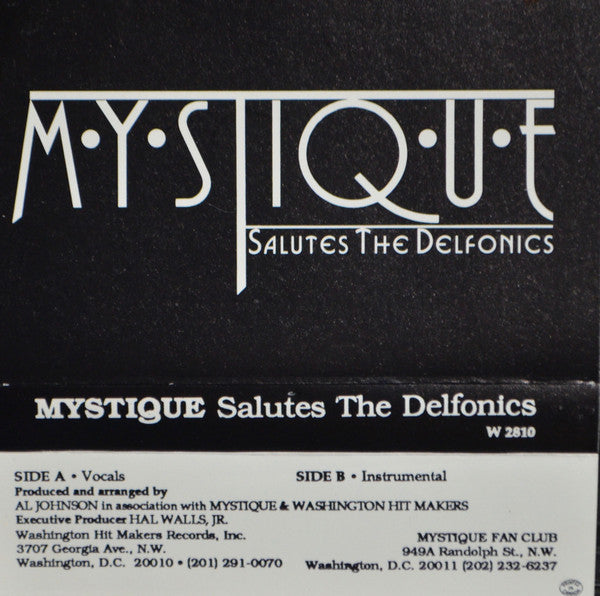 Mystique Salutes The Delfonics - Mint- Cassette 1990 Washington Hit Makers USA Tape - Soul / Funk - Shuga Records